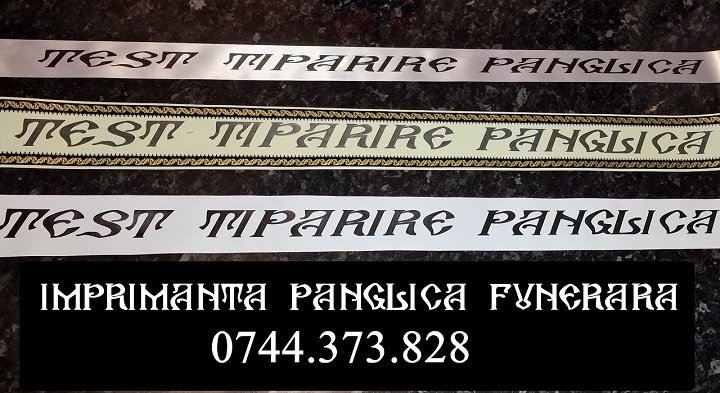 Imprimanta panglici funerare profesionala ideala pt. firme pompe funebre.